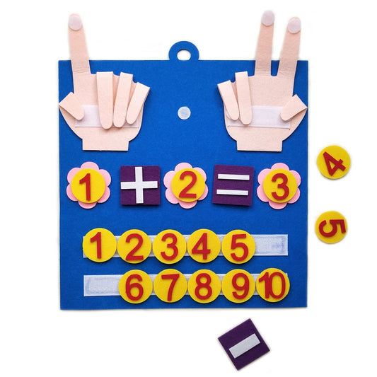 felt finger numbers math toy