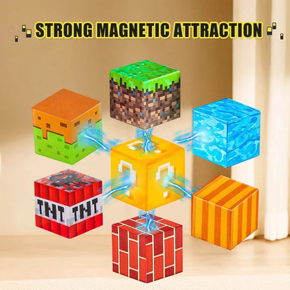 Colorful Magnetic Building Blocks showcasing strong magnetic attraction for creative play and STEM learning.