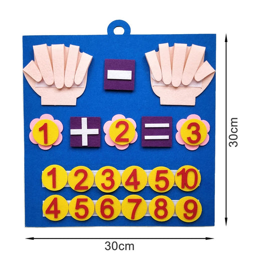 felt finger numbers math toy