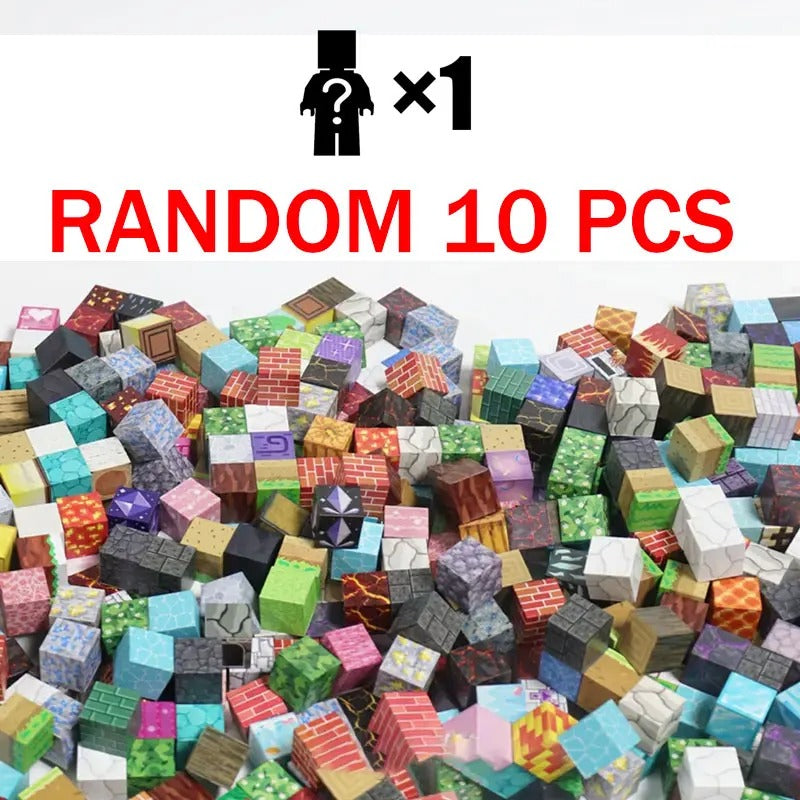 Magnetic Building Blocks set showing a variety of colorful random pieces for creative construction and STEM learning.